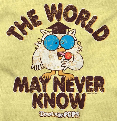 Vista 2 de Camiseta estampada Tootsie Pop de The World May Never Know para hombre o mujer