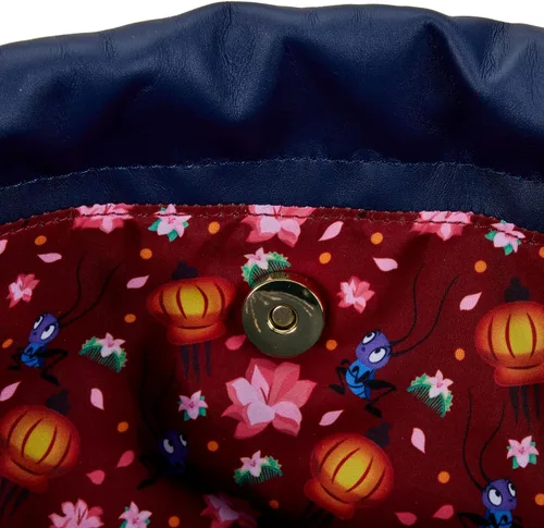 Vista 4 de Loungefly Disney Mulan Castle Cinch Sack - Bolso cruzado