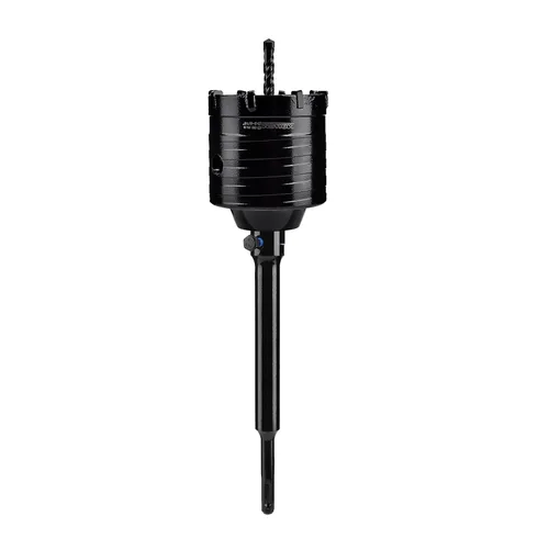 Vista 10 de Mollom Sierra perforadora para hormigón SDS Plus de 8.661 in, cortador de agujeros de alta resistencia con broca de posición central de 4.331 in