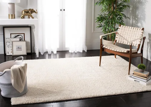 Vista 115 de SAFAVIEH Colección August Shag - Alfombra de área de 6 x 9 pies, color lila, diseño sólido, no desprende pelusa y de fácil cuidado, grosor de 1.2