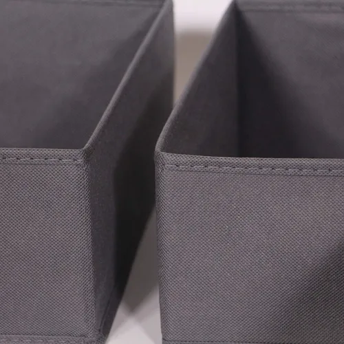 Vista 4 de DIOMMELL Paquete de 6 cajas de almacenamiento de tela plegables para armario, aparador, cajón, divisor, cestas de tela, contenedores para ropa, ropa