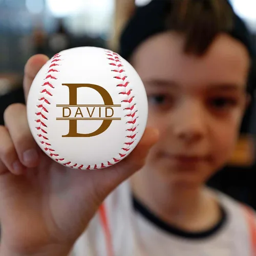 Vista 3 de Pelota de béisbol personalizada con nombre, foto y logotipo, bola grabada, regalos de béisbol personalizados para papá, niños, hijo mayor, jugador