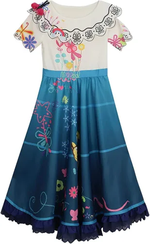 Vista 2 de AMEGIO Mirabel Dress Bag Kids Isabella Cosplay Costume Dress Accessories Outfit Girls Suits