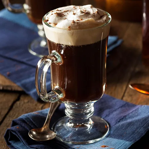 Vista 4 de Sieral 12 tazas de café irlandés de 8.5 onzas de vidrio transparente