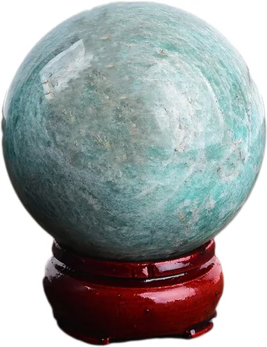Vista 82 de JIC Gem Piedra Natural de Jaspe Africano Cristal de Curación Esfera Adivinación Bola de Piedra Preciosa, Feng Shui Reiki Aura Decoración