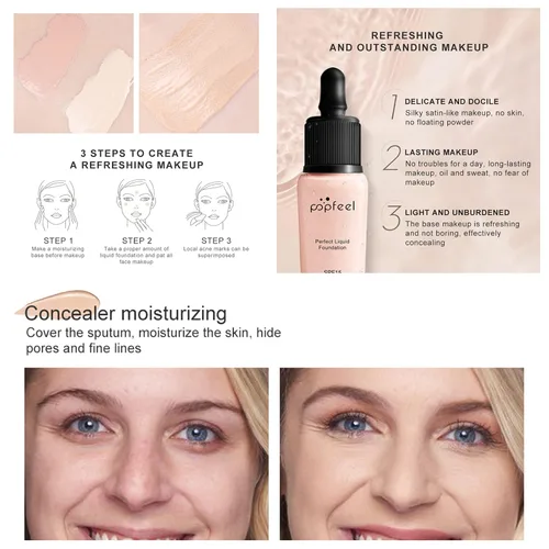 Vista 8 de FantasyDay - Juego de 15 piezas de maquillaje profesional, set de cosméticos de belleza básicos para principiantes, que incluye 15 correctores