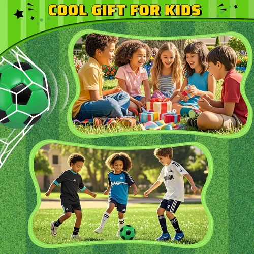 Vista 6 de Soccer Goal Set with 3 Ball Pump for Toddler Kid, Portable Goals Training Equipment for Garden Indoor Outdoor Backyard, Birthday Gift for Boy Girl