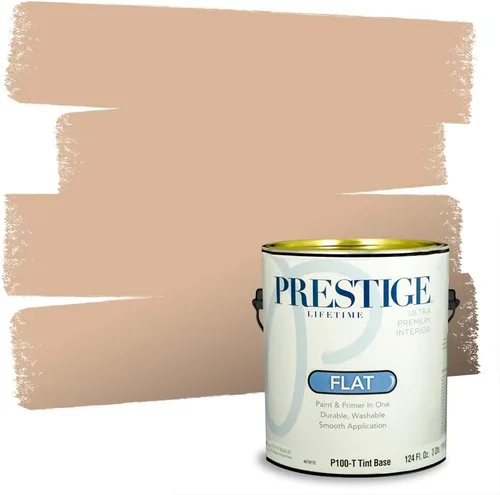 Vista 120 de PRESTIGE Pintura exterior e imprimación en uno, bronceado Aberdeen, plano, 1 galón