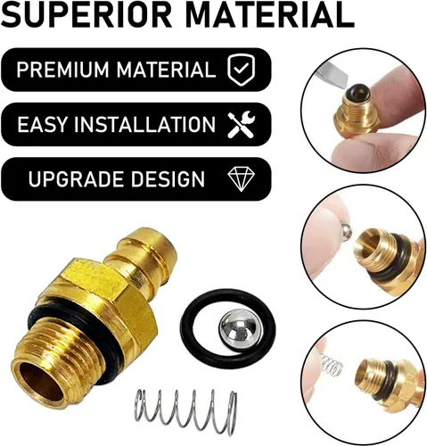 Vista 5 de Kit de inyector de jabón químico para lavadora a presión, compatible con Homelite, Ryobi, Husky, Troy Bilt reemplaza a 190593GS, 190635GS, 203640GS