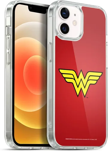 Vista 24 de Head Case Designs Funda de gel suave con licencia oficial de Wonder Woman DC Comics Classic Logos compatible con Apple iPhone 7 Plus/iPhone 8 Plus