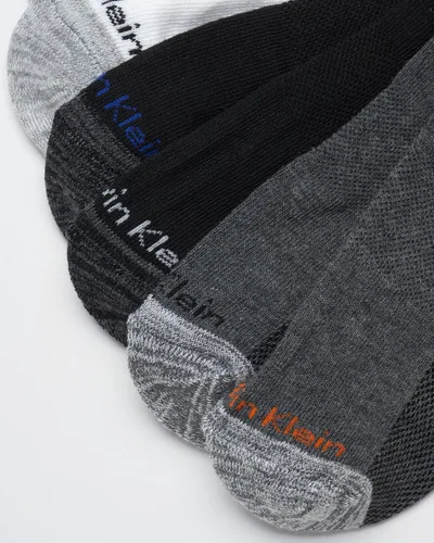 Vista 148 de Calvin Klein Calcetines para hombre, mezcla de algodón, acolchados, sin talla, forro de calcetines atléticos (6 unidades)