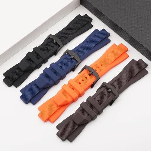 Vista 6 de Correa de reloj compatible con Michael Kors, correa de repuesto de goma de silicona suave para correas de reloj Michael MK8152 MK8356