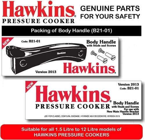 Vista 3 de Mango de cuerpo para todas las ollas a presión Hawkins para B11-01