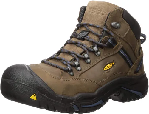 Vista 2 de KEEN Utility Botas Mt Vernon 6 para hombre Bisonte/Ensign Azul