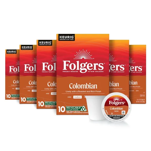 Vista 11 de Folgers Black Silk Coffee, tostado oscuro, cápsulas Keurig K-Cup, 60 unidades 6 cajas (10 unidades), café tostado oscuro, compatible con cafeteras