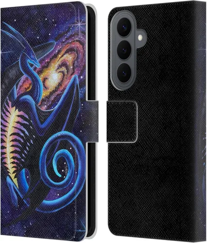 Vista 114 de Head Case Designs Officially Licensed Carla Morrow Galactic Entrancement Dragons Leather Wallet Case Compatible with Samsung Galaxy A07 4G