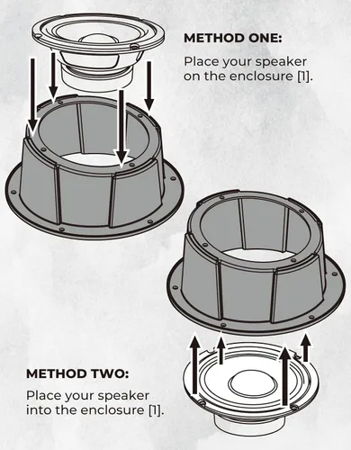 Vista 7 de KEMIMOTO - Carcasa para altavoces en ángulo de 6.5 pulgadas, 1 unidad Universal Speaker Pod for 6.5" Box, Compatible with UTVs, RVs, Cars, Boats
