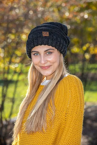 Vista 7 de Funky Junque Gorro holgado de punto trenzado de gran tamaño, grueso, suave, de gran