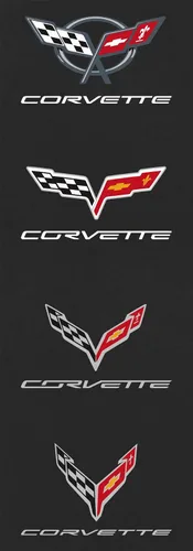 Vista 5 de JH DESIGN GROUP Camiseta de manga larga con cuello redondo y emblema Chevy Corvette C8 para hombre
