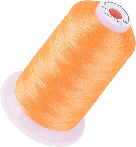 Vista 87 de Simthread 5500 yardas de hilo de bordar, 5000M de alto rendimiento 40WT 100% hilo de poliéster – 170+ colores vívidos, clasificado de alta velocidad