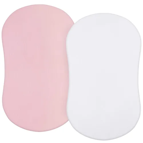 Vista 18 de Sábanas ajustadas de cuna, compatibles con Munchkin Brica Fold N' Go, 2 unidades, 100% algodón de punto jersey, transpirables y súper suaves, Gris