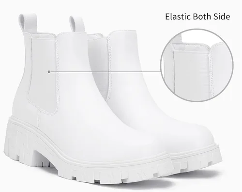 Vista 5 de Jeossy Botines Chelsea 9620 para mujer Botines elásticos con plataforma y suela de lengüeta a la moda