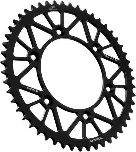 Vista 28 de JT Sprockets JTA897.38BLK - Piñón trasero de aluminio anodizado 7075 T6, color negro