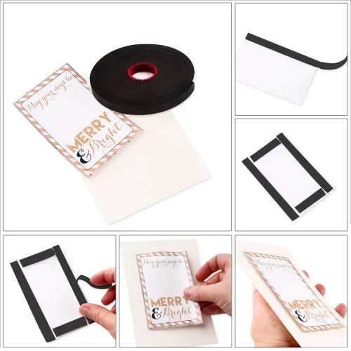 Vista 3 de Scrapbook Adhesives por 3L, cinta de espuma Crafty, negro, 1/2 pulgada x 13 pies/13.1 ft