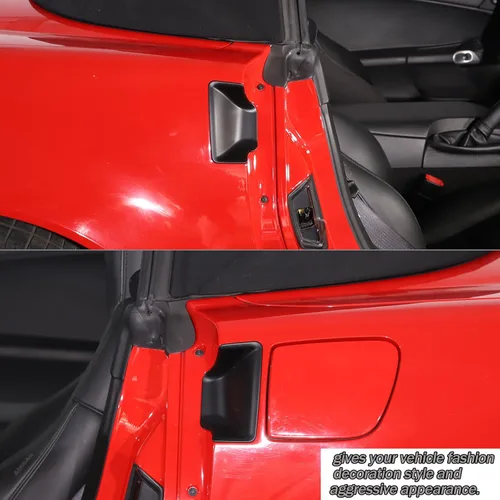 Vista 7 de Lcojicep Cubierta decorativa de ABS para manija de puerta, compatible con Corvette C6 2005-2013, cubierta de cuenco para manija de puerta exterior