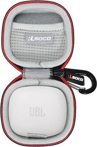 Vista 6 de RLSOCO Funda de transporte para JBL Tune 225TWS/Tour PRO+/Live PRO+ True Wireless Earbud Auriculares - Negro (solo funda)