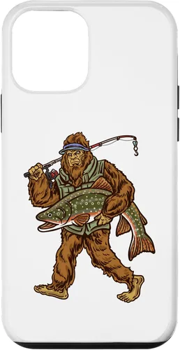 Vista 16 de iPhone 16 Brook Trout River Fishing Bigfoot Hunting Fishermen Case