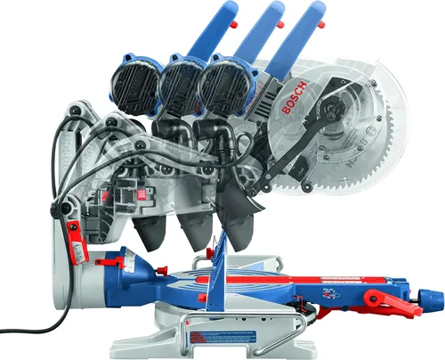 Vista 4 de BOSCH CM10GD - Sierra ingletadora compacta de 15 amperios con cable de 10 pulgadas de doble bisel deslizante con hoja de sierra de carburo de 60