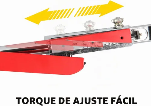Vista 4 de Powerbuilt Llave dinamométrica de transmisión de 1/2 pulgada con viga deflectora, rango de torque exacto de 20 a 220 libras-pie, medición precisa
