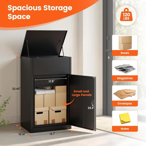 Vista 2 de STANI Caja de entrega de paquetes de 33" para cajas de envío de paquetes