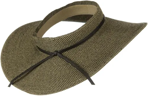 Vista 3 de Jeanne Simmons UPF50+ visera de ala ancha sin corona de 4 pulgadas