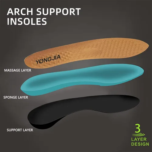 Vista 5 de YONGJIA Mocasines sin cordones para hombre con soporte de arco, amortiguación extra y alivio del dolor, ortopédicos, informales, antideslizantes