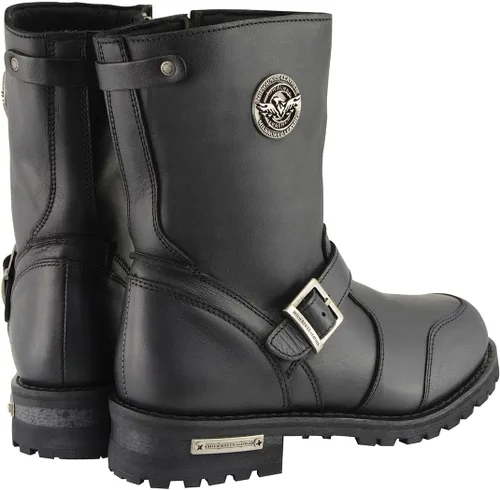 Vista 7 de Milwaukee Leather Botas clásicas para hombre con detalle de hebilla