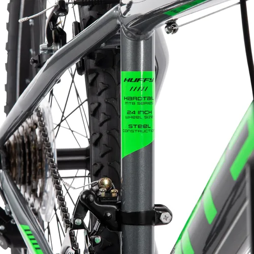 Vista 9 de Huffy Bicicleta de montaña Stone para hombres y mujeres, 20"/24"/26", 6 velocidades (20") o 21 velocidades, suspensión delantera o doble (varía)