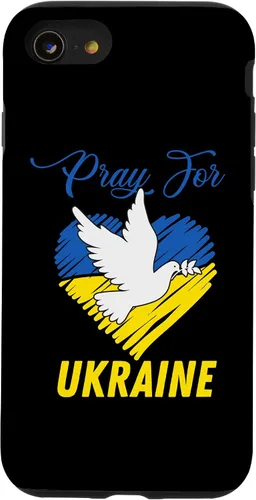 Vista 8 de Funda para iPhone 12 mini Pray for Ucrania, símbolo de la paz, bandera ucraniana, corazón