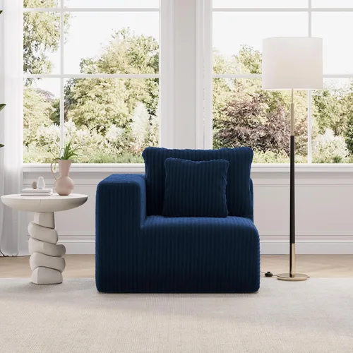 Vista 74 de Novilla - Sofá biplaza modular de 70.8 pulgadas, sofá modular de espacio pequeño, moderno sofá de nube con soporte Smarts Coil®, sofá seccional sin