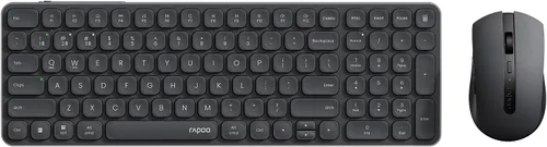 Vista 18 de Rapoo 9010M Combo de teclado y mouse multidispositivo, juego de teclado y mouse inalámbrico 2.4GHz/Bluetooth 5.0/4.0 para Windows/Mac/Linux/Chrome