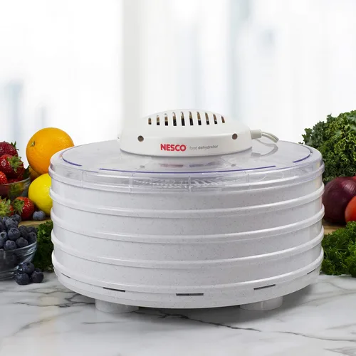 Vista 9 de Máquina para deshidratar alimentos Nesco American Harvest FD-37 con 4 bandejas, 1, Blanco