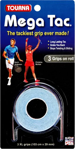 Vista 7 de Tourna Mega Tac Extra Tacky OverGrip, paquete de 3