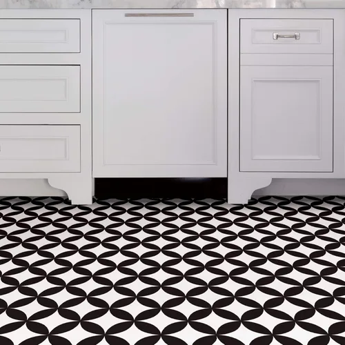 Vista 8 de FloorPops FP3301 Azulejos adhesivos para suelo Starlight, color negro (Paquete de 2)