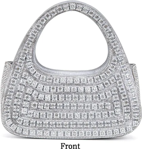 Vista 4 de BBTT.ful Bolsos de noche con diamantes de imitación para mujer (varios colores)