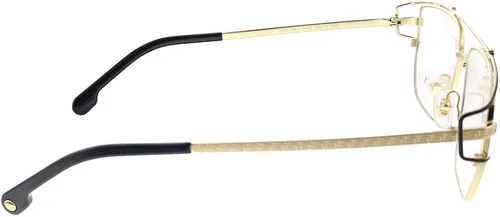 Vista 3 de Versace VE 1257 1436 - Lentes hexagonales de metal dorado de 2165in