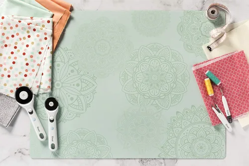 Vista 5 de Cricut Alfombrilla de corte autorreparable – Cricut Mat para uso con cuchillo Cricut TrueControl, cortador giratorio, cuchillo de manualidades, Menta