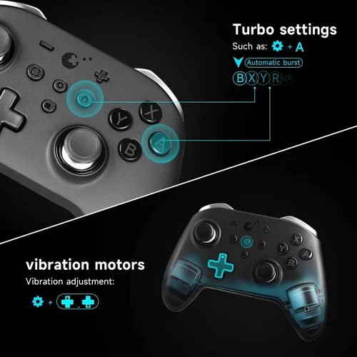 Vista 7 de GuliKit Hall Effect Sensing JoystickNo DeadzoneNo DriftingFPS Model Controller KingKong 2 Pro Wireless Bluetooth Gamepad for SwitchSwitch