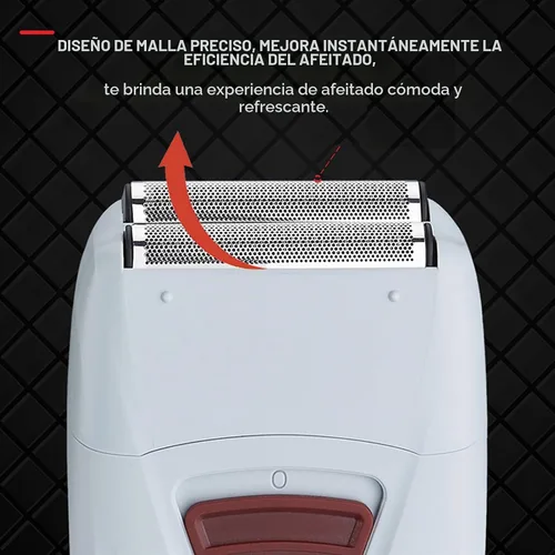 Vista 3 de Afeitadora eléctrica para hombres, recíproca de 7 cuchillas en seco