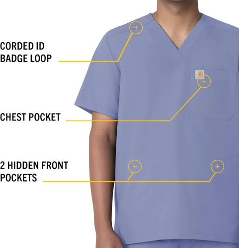 Vista 3 de Carhartt Camiseta con cuello en V Force para hombre